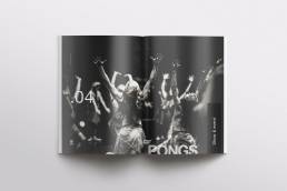 Kommunikation und Design / Broschüre PONGS / Print / Typografie